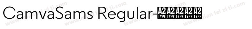 CamvaSams Regular字体转换